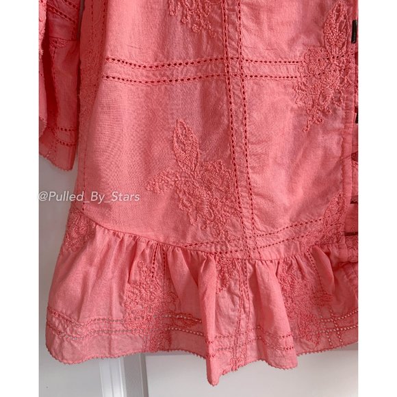 ODD MOLLY Clever Heart Flouncy Blouse in Soft Raspberry Pink - Size M - NWT! - Picture 11 of 16